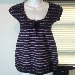 Free People Short Sleeve Wool Sweater Size M